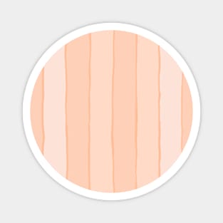 Vertical peach stripes Magnet